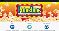 Desktop Screenshot of primetimepopcorn.com